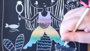 Scratch Art Dolly Dressing: Mermaids
