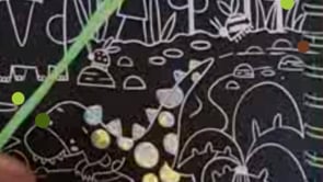 Scratch Art Neon: Amazing Dinosaurs