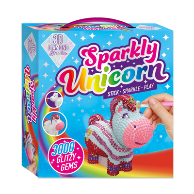 3D Diamond Studio Sparkly Unicorn