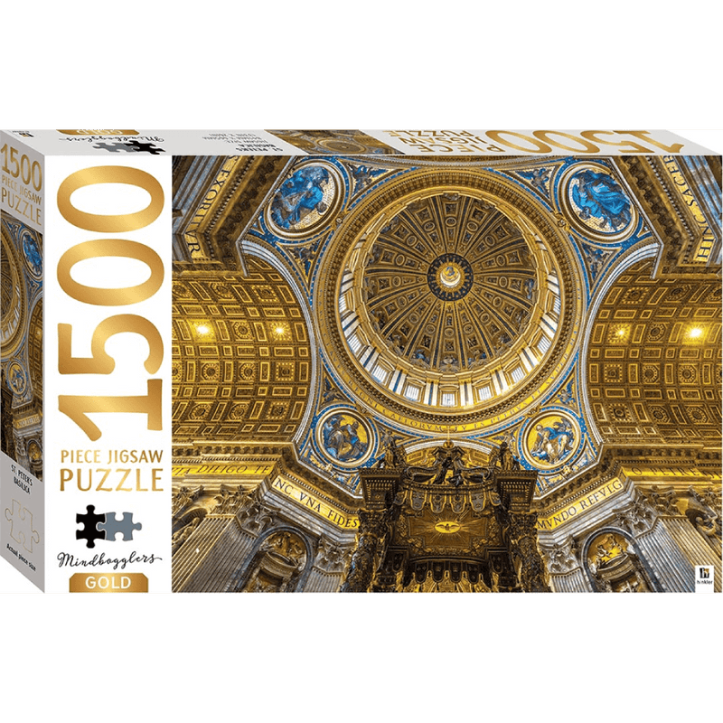 Mindbogglers Gold 1500-Piece Jigsaw: St. Peter’s Basilica