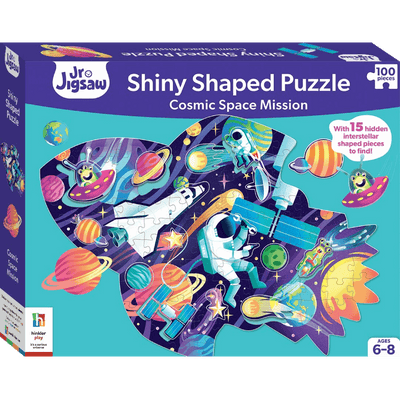 Junior Jigsaw Shiny Shaped 100 Piece Puzzle: Cosmic Space Mission