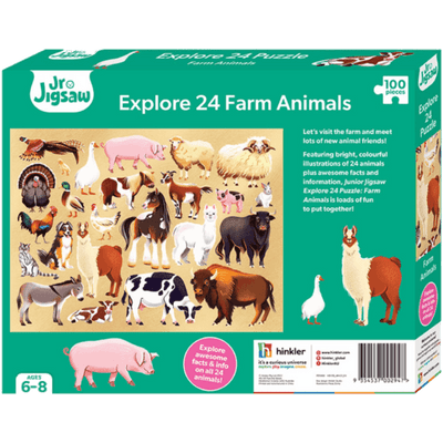 Junior Jigsaw Explore 24 Puzzle: Farm Animals