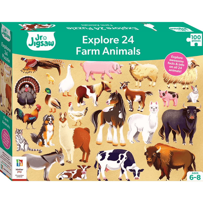 Junior Jigsaw Explore 24 Puzzle: Farm Animals