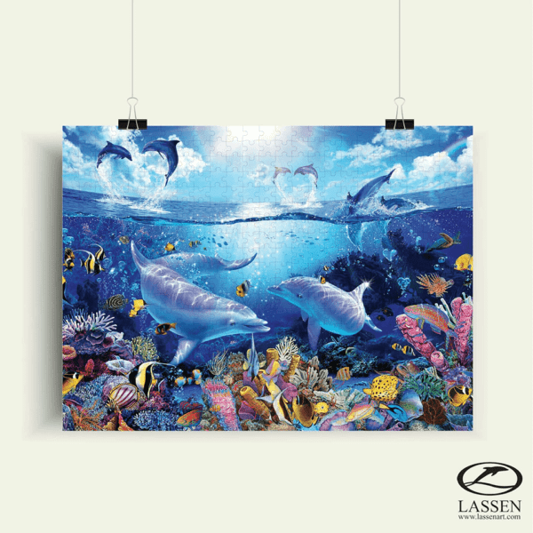 Mindbogglers Artisan 500-Piece Jigsaw: Day of the Dolphins by