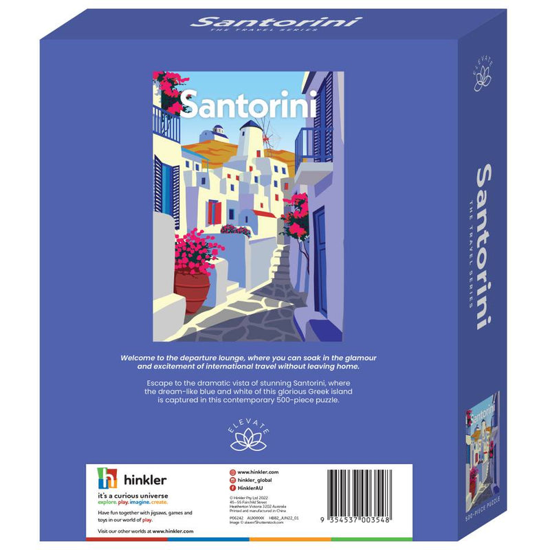 Elevate Travel 500-Piece Jigsaw: Santorini