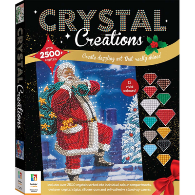 Crystal Creations: Santa on the Rooftop