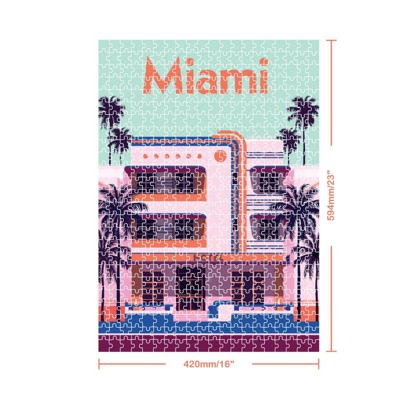 Elevate Travel 500-Piece Jigsaw: Miami