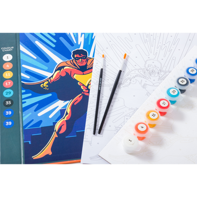 Art Maker Painting by Numbers: Comic Superhero