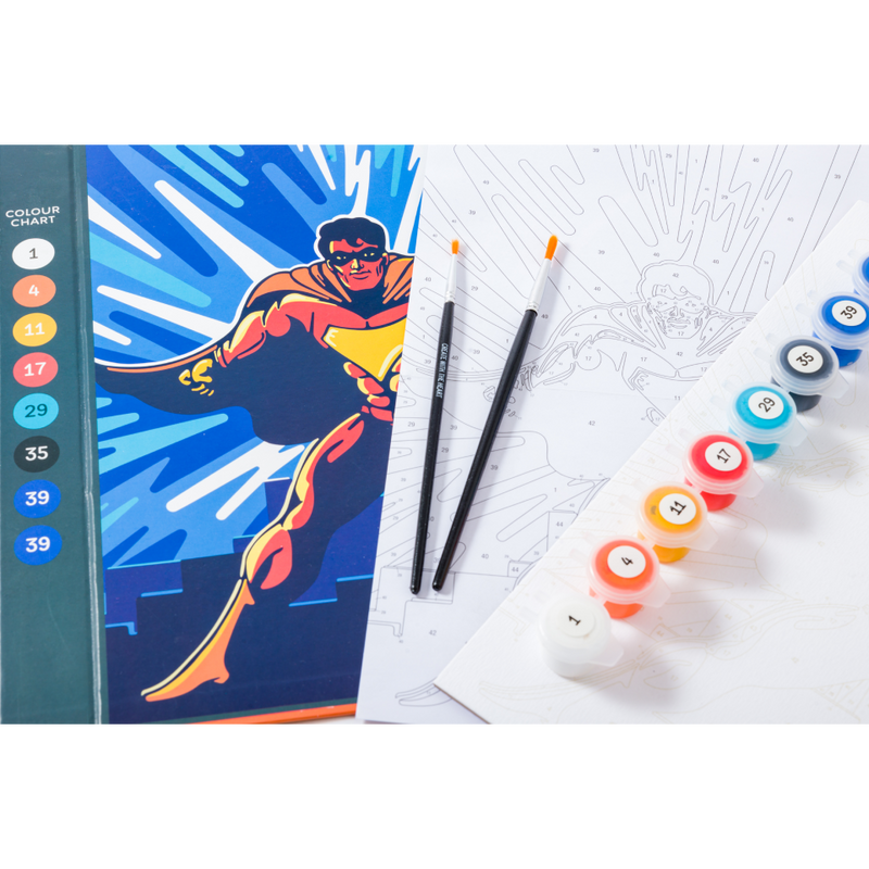 Art Maker Painting by Numbers: Comic Superhero