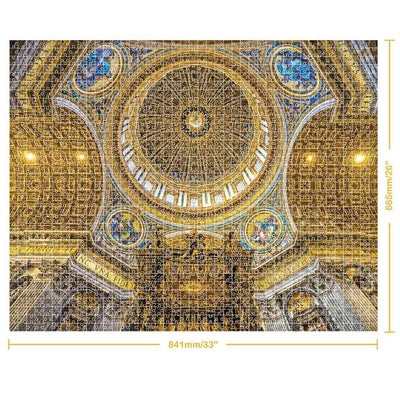 Mindbogglers Gold 1500-Piece Jigsaw: St. Peter’s Basilica
