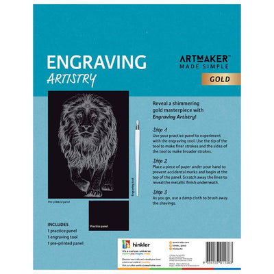 Art Maker Made Simple Engraving Artistry: Prowling Lion