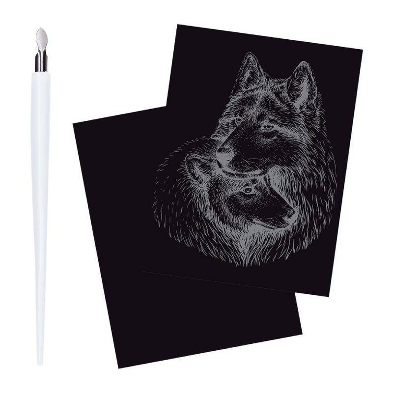 Art Maker Made Simple Engraving Artistry: Wolf & Cub