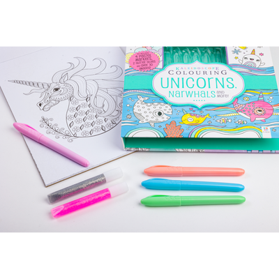 Kaleidoscope Colouring Kit: Unicorns, Narwhals and More!