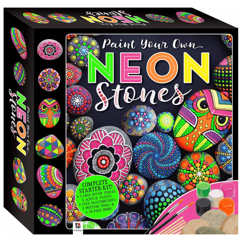 Paint Your Own Neon Stones Rock Painting Gift Box