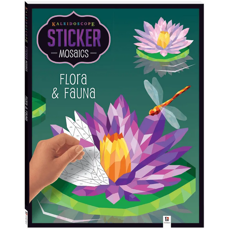 Kaleidoscope Sticker Mosaics: Flora & Fauna