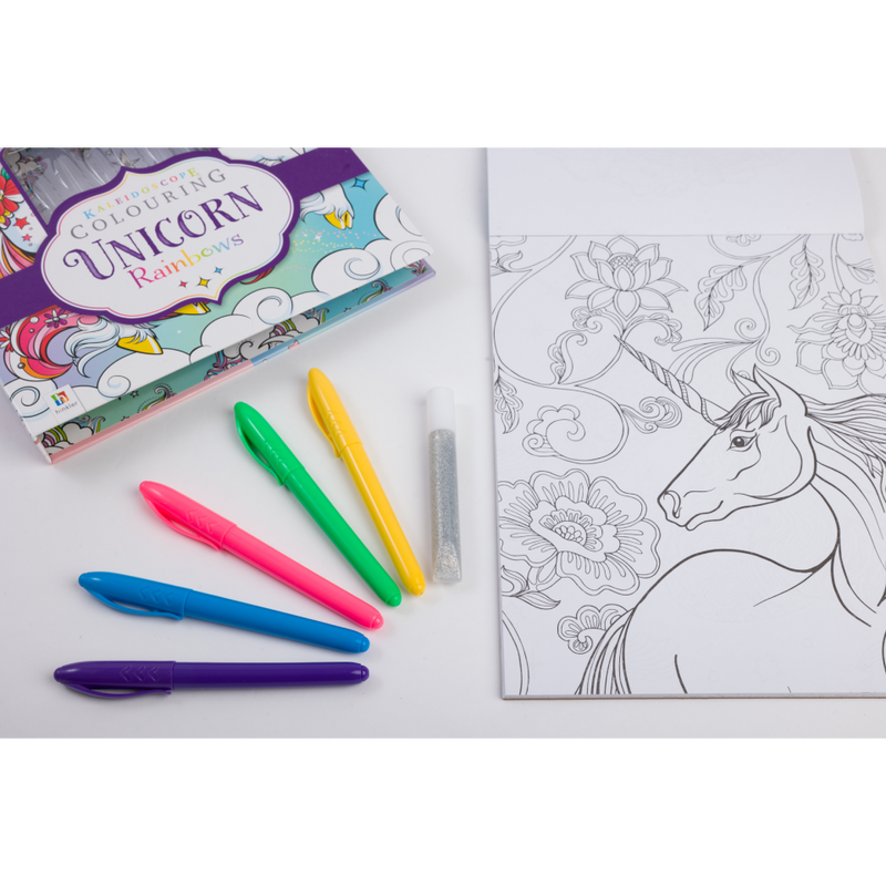 Kaleidoscope Colouring Kit: Unicorn Rainbows