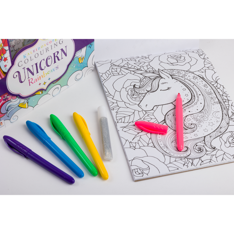 Kaleidoscope Colouring Kit: Unicorn Rainbows