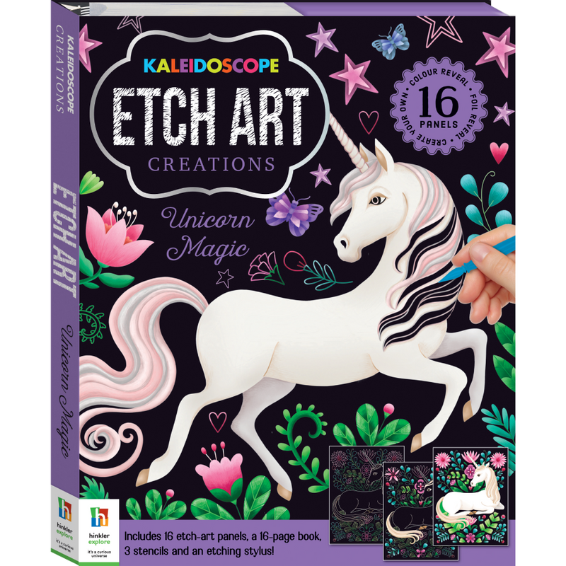 Kaleidoscope Etch Art Creations: Unicorn Magic