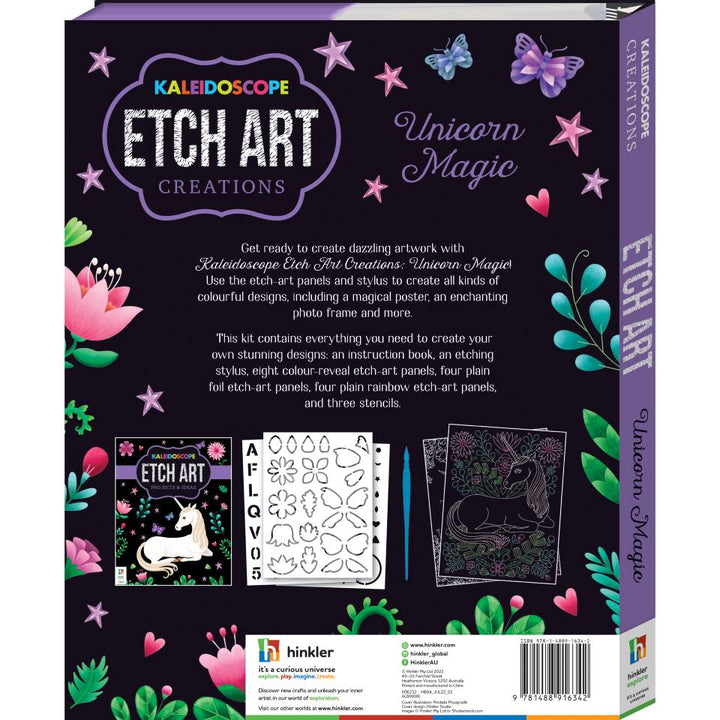 Kaleidoscope Etch Art Creations: Unicorn Magic – CuriousUniverse