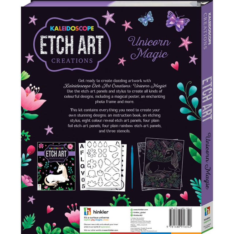 Kaleidoscope Etch Art Creations: Unicorn Magic