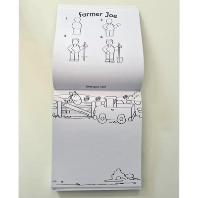 5 Pencil and Eraser Set: My First Learn To Draw On The Farm