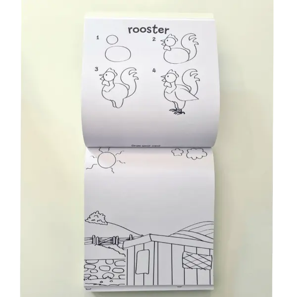5 Pencil and Eraser Set: My First Learn To Draw On The Farm