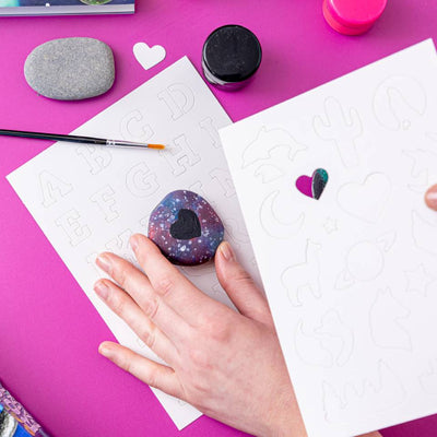 Paint Your Own Galaxy Rocks Gift Box