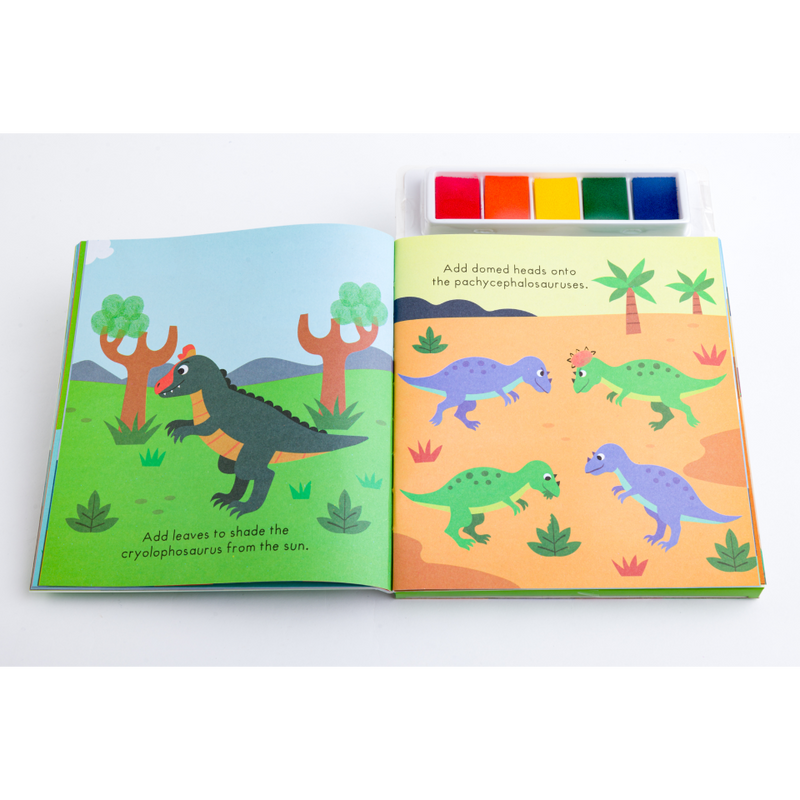Finger Print Art: Dinosaur