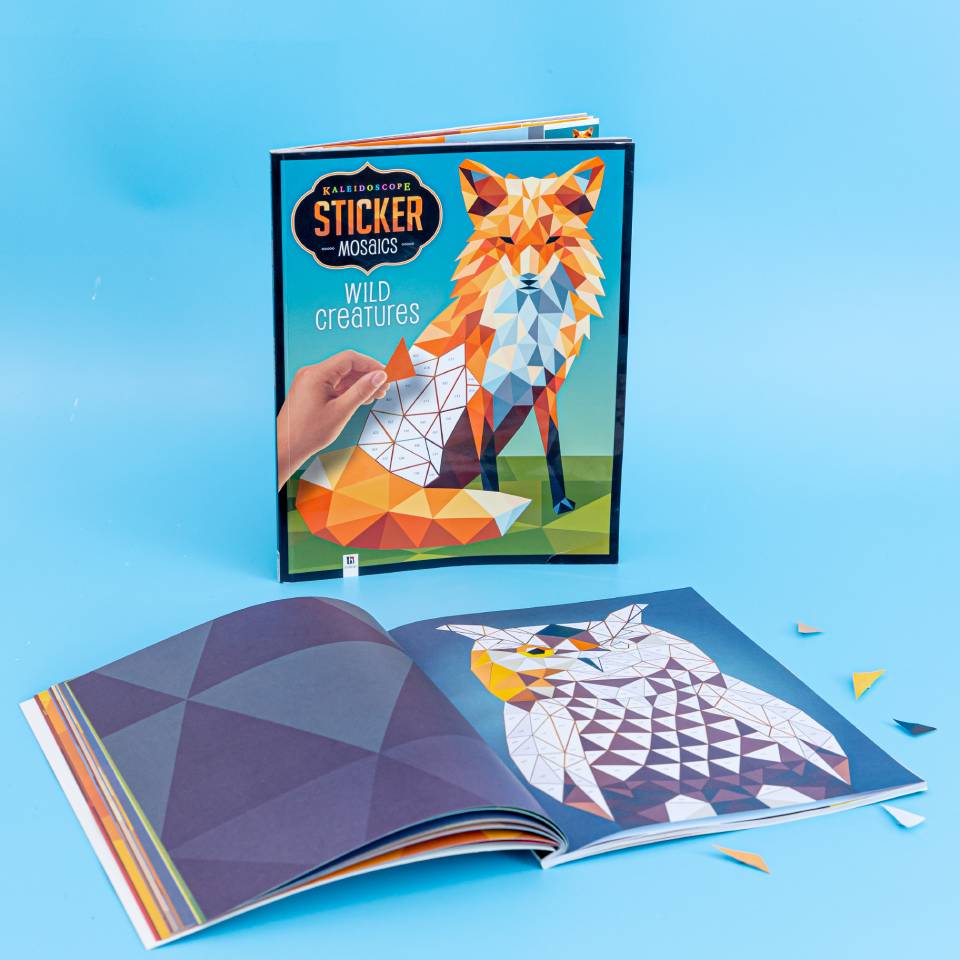 Kaleidoscope Sticker Mosaics Amazing Animals : Bookoli Kaleidoscope Sticker Mosaics Amazing Animals : Bookoli
