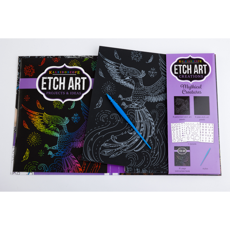 Kaleidoscope Etch Art Creations: Mythical Creatures