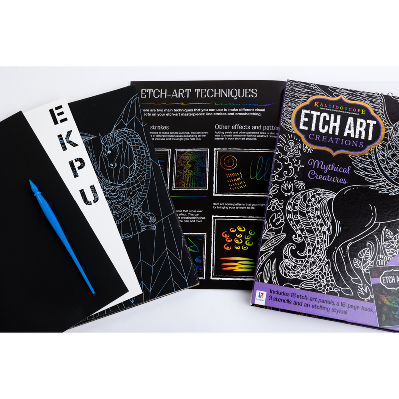Kaleidoscope Etch Art Creations: Mythical Creatures