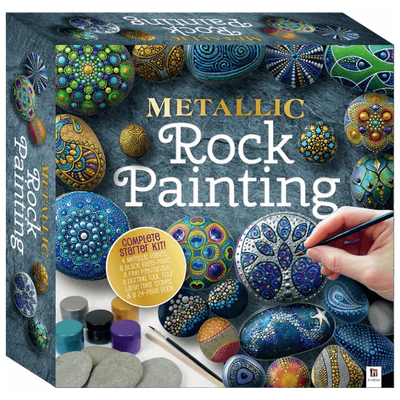 Metallic Rock Painting Gift Box
