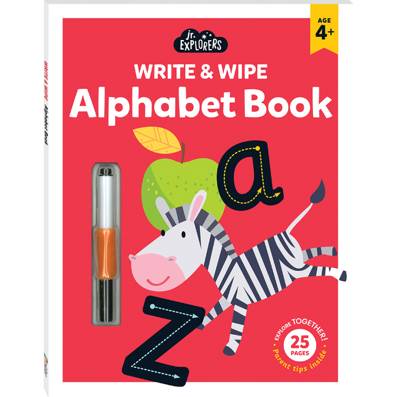Junior Explorers Write & Wipe Book: Alphabet