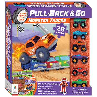 Pull-Back-And-Go Jigsaw: Monster Trucks