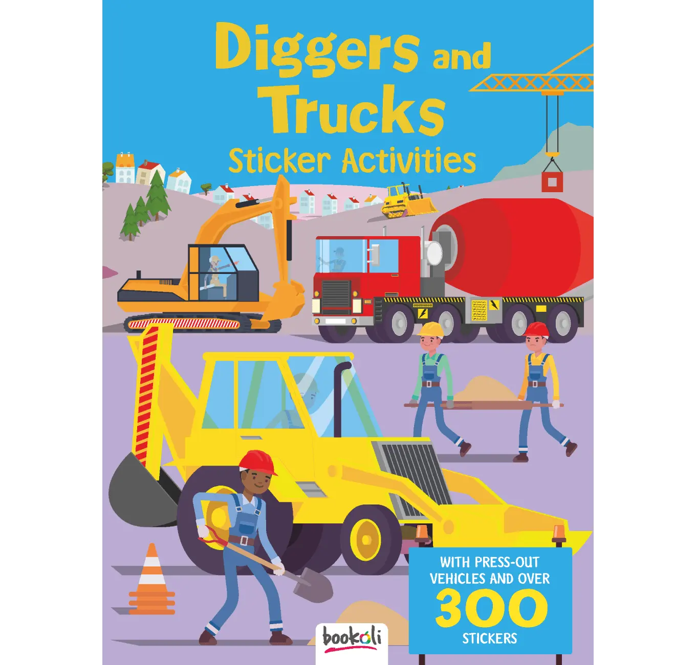 Diggers and Trucks sticker book
