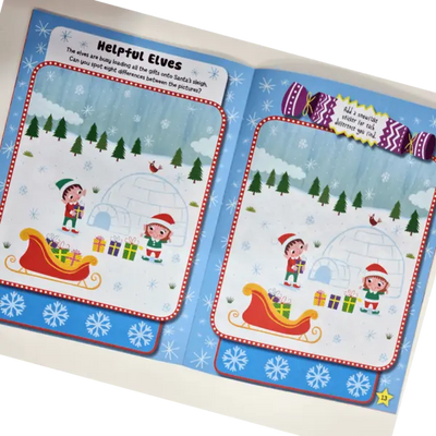 Christmas Sticker Activity Book: Christmas Elf