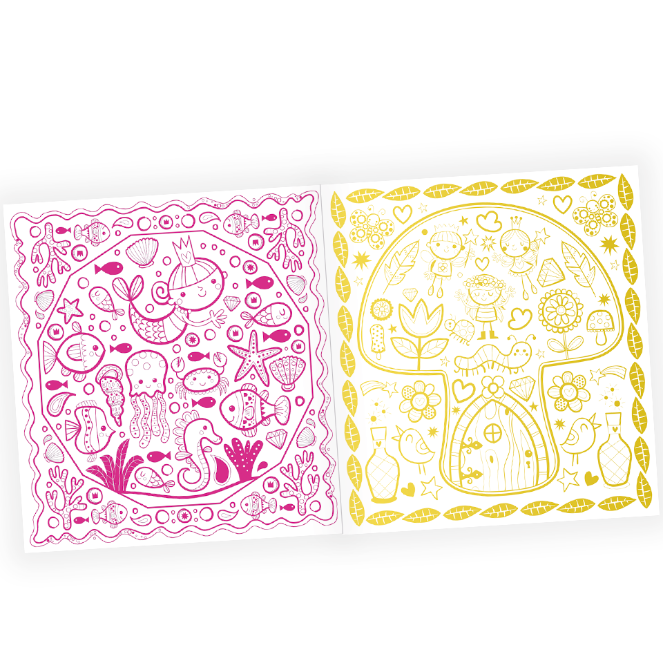 Shimmer Art Colouring Book Magical CuriousUniverse