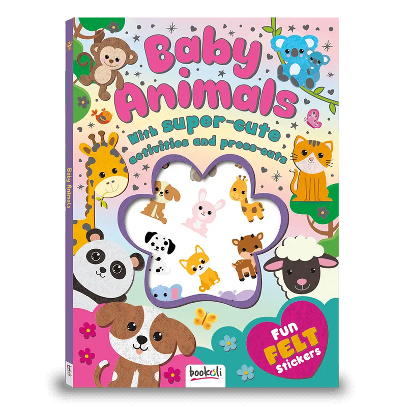 Fun Felt Sticker Activity Book: Baby Animals
