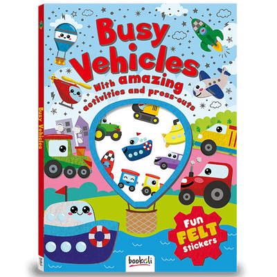 Fun Felt Sticker Activity Book: Busy Vehicles