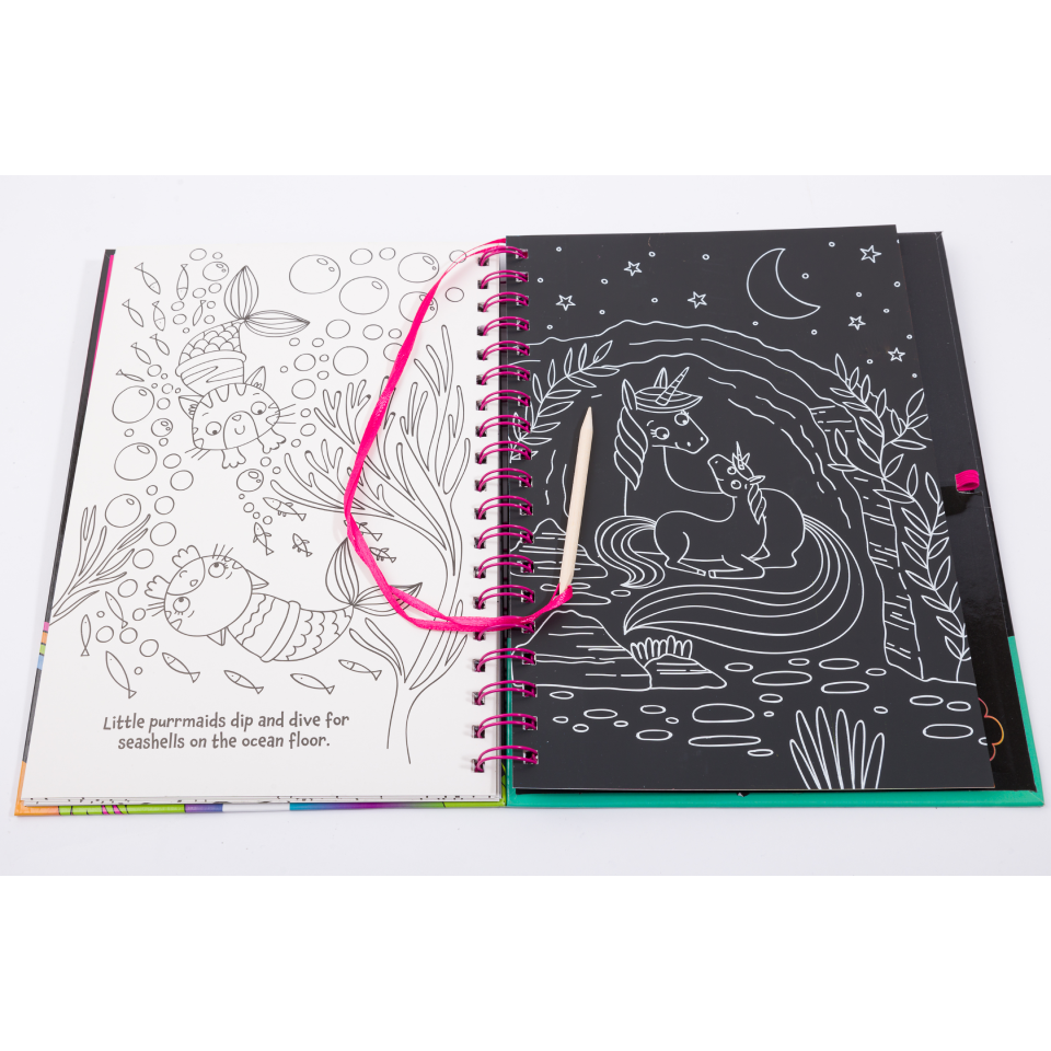 Scratch Art Stickers Unicorn Magic CuriousUniverse