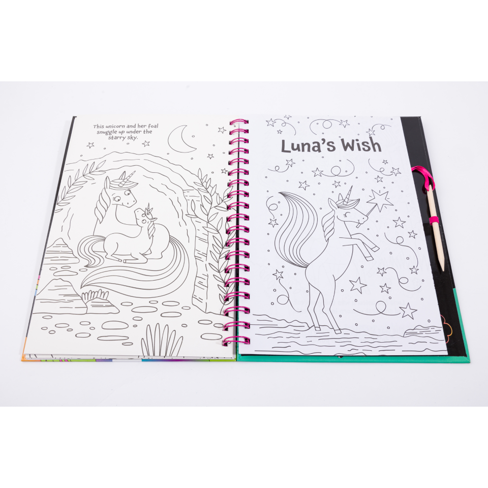 Scratch Art Stickers Unicorn Magic CuriousUniverse