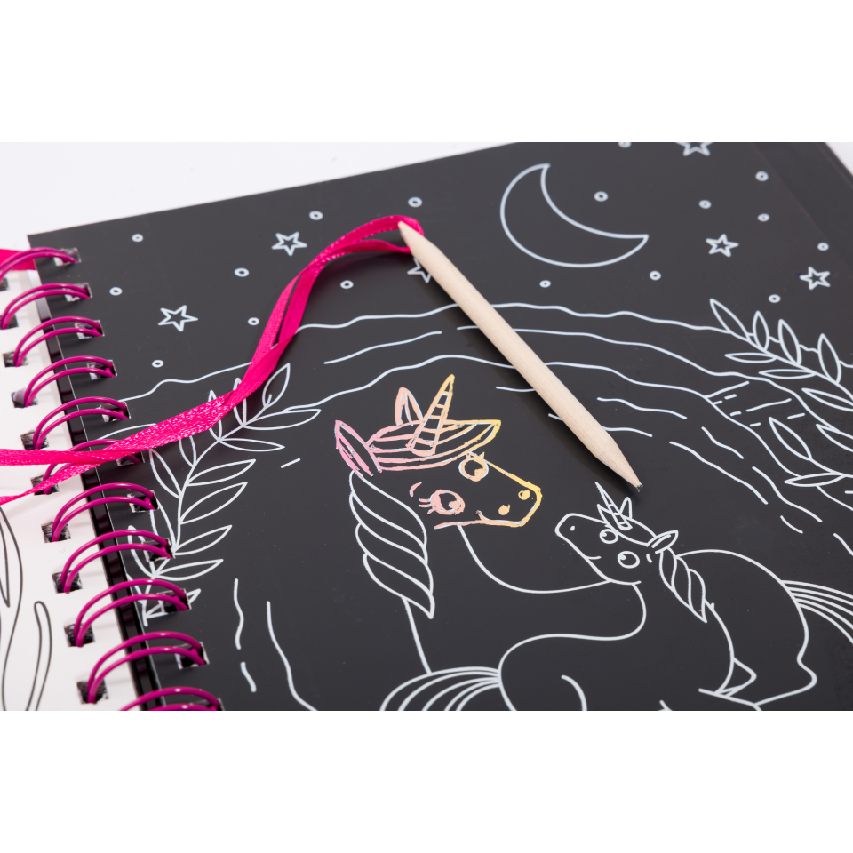 Scratch Art Stickers Unicorn Magic CuriousUniverse