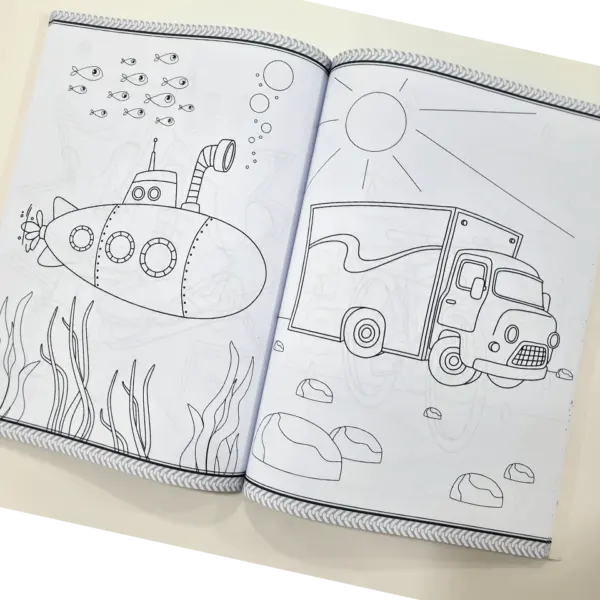 Mega Colouring 96 Page Colouring Book: Things That Go