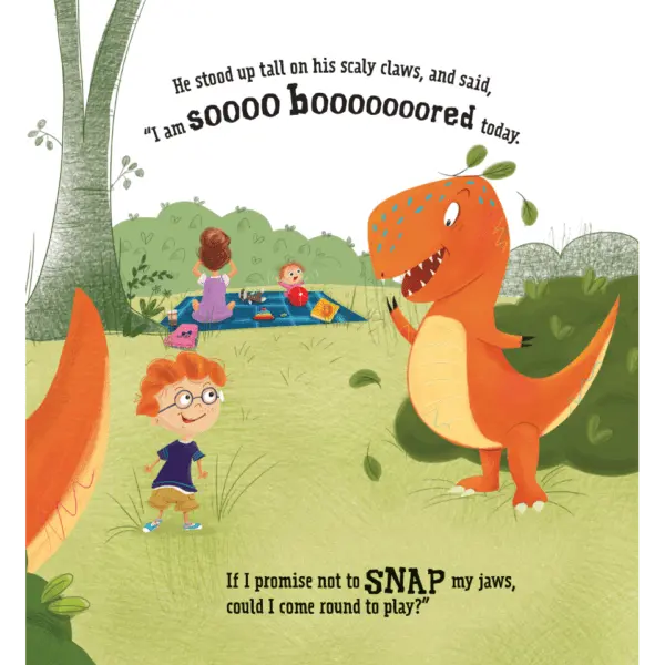 When a T.Rex Comes to Play: Padded Picture Book