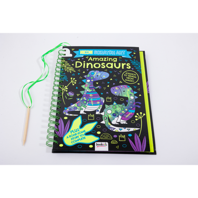 Scratch Art Neon: Amazing Dinosaurs