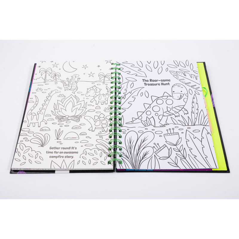 Scratch Art Neon: Amazing Dinosaurs