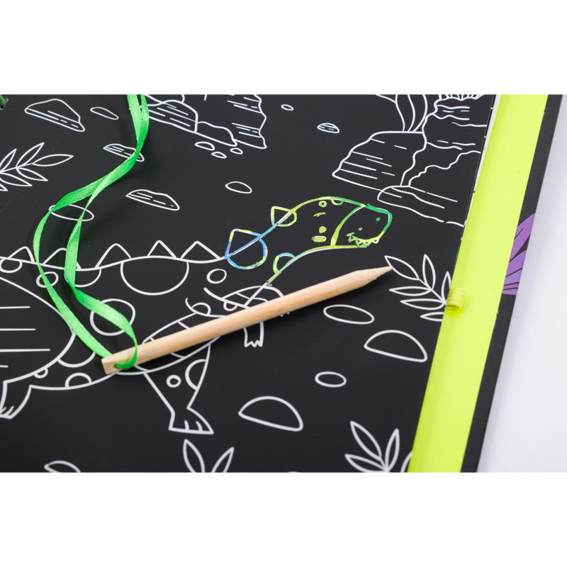 Scratch Art Neon: Amazing Dinosaurs