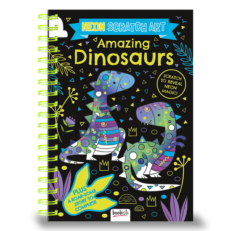 Scratch Art Neon: Amazing Dinosaurs