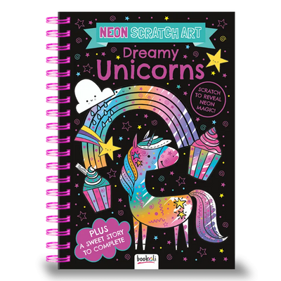 Scratch Art Neon: Dreamy Unicorns