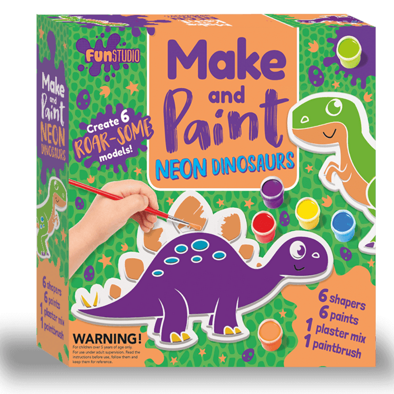 Make and Paint Neon Dinosaurs